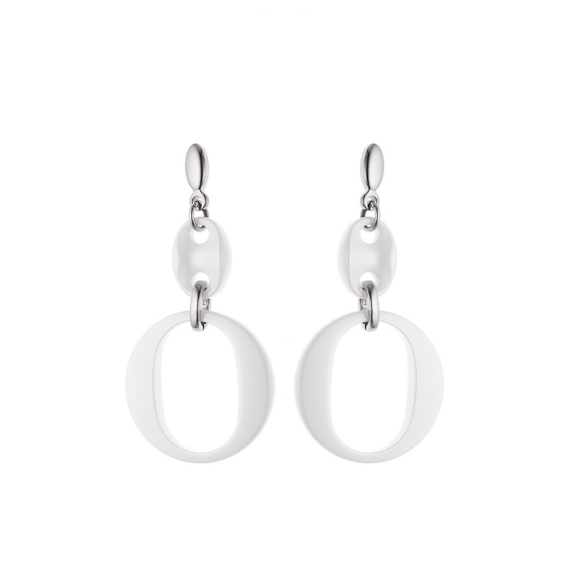 Boucles d'Oreilles Pendantes en Céramic - Julia