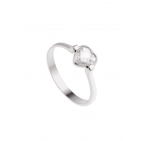 Bague Argent & Motif Cœur