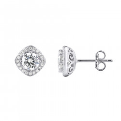 Boucles d'oreilles argent AMANDINE