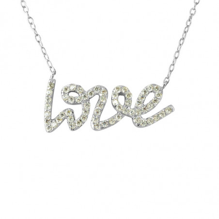 Collier en Argent - Love