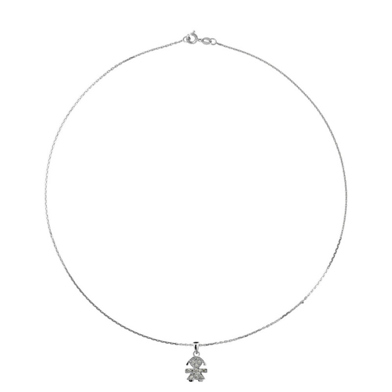 Collier argent GIRL