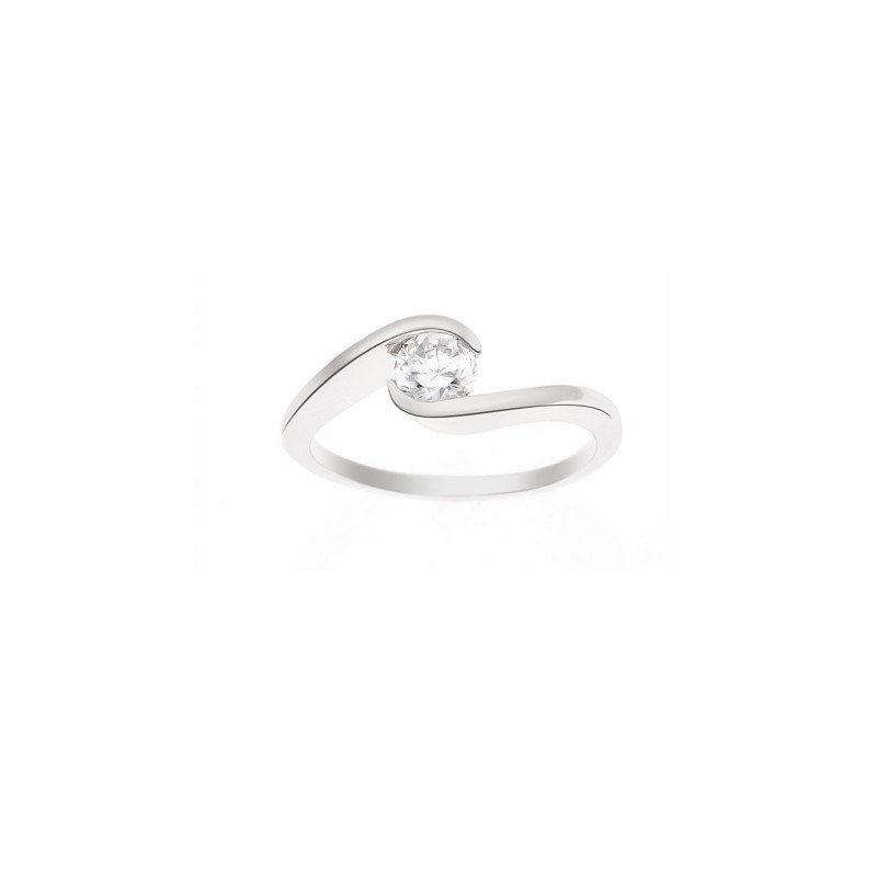 Bague en Argent Solitaire - Seria