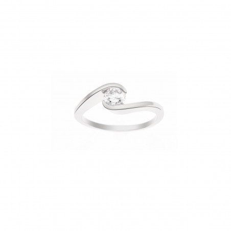 Bague en Argent Solitaire - Seria