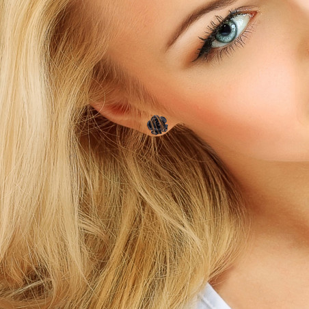 Boucles d'Oreilles en Argent - Rose