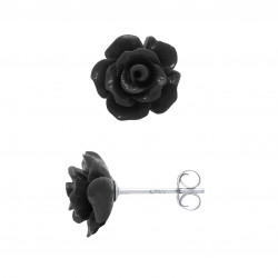 Boucles d'Oreilles en Argent - Rose