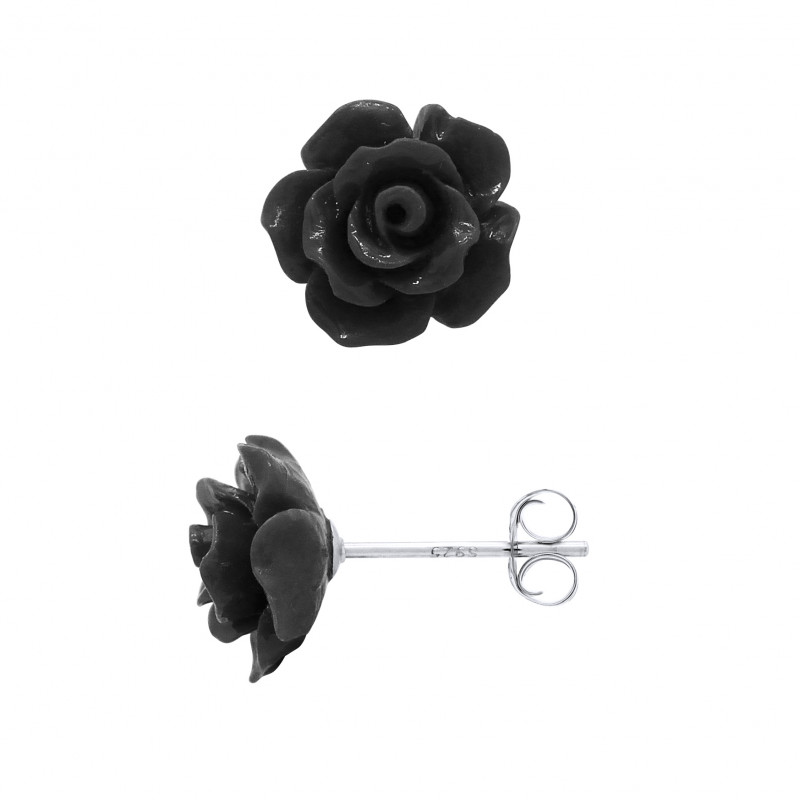 Boucles d'Oreilles en Argent - Rose