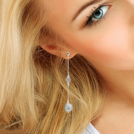 Boucles d'Oreilles en Argent - Less