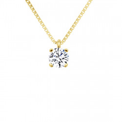 Collier Solitaire en Or - Aella