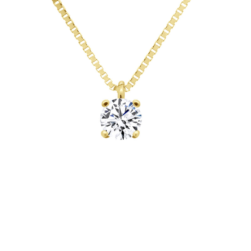 Collier Solitaire en Or - Aella