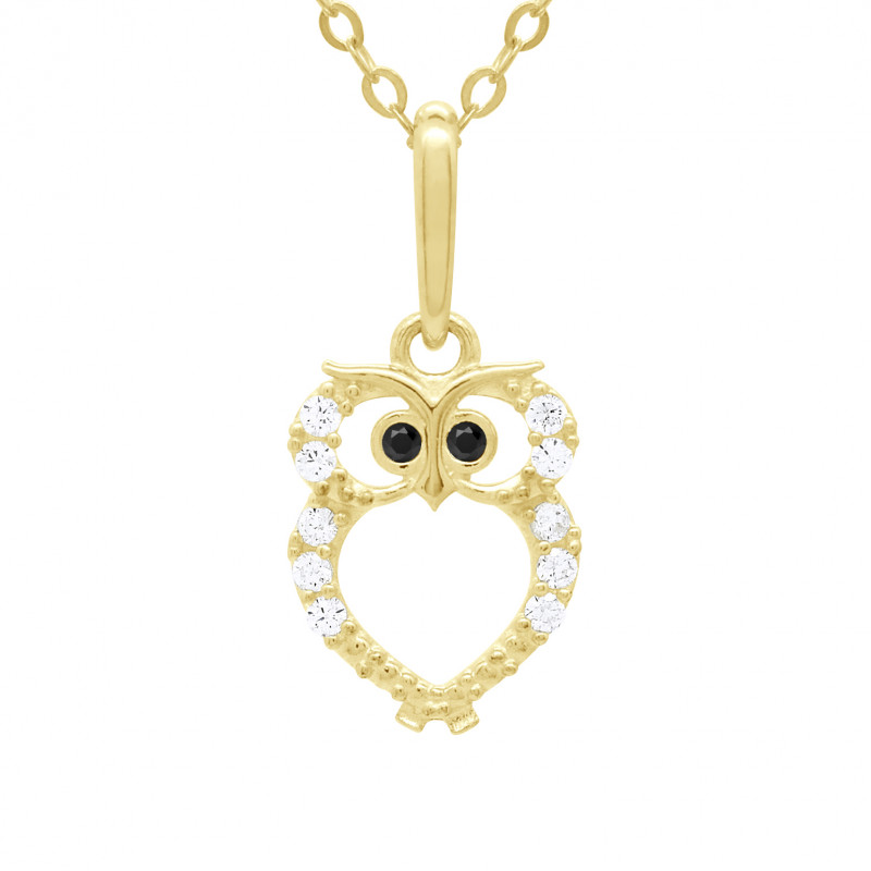 Collier Chouette en Or - Skyleia