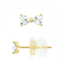 Boucles d'Oreilles Nœud de Papillon en Or - Sélène