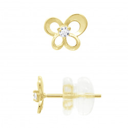 Boucles d'Oreilles Papillon en Or - Heia