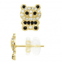 Boucles d'Oreilles Panda en Or - Indra