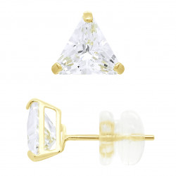 Boucles d'Oreilles Triangle en Or - Rai