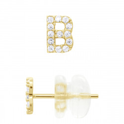 Boucles d'Oreilles Lettre B en Or - Bety