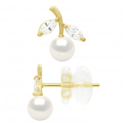 Boucles d'Oreilles Perles en Or - Piya