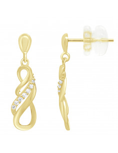 Boucles d'Oreilles Pendantes en Or - Kirya