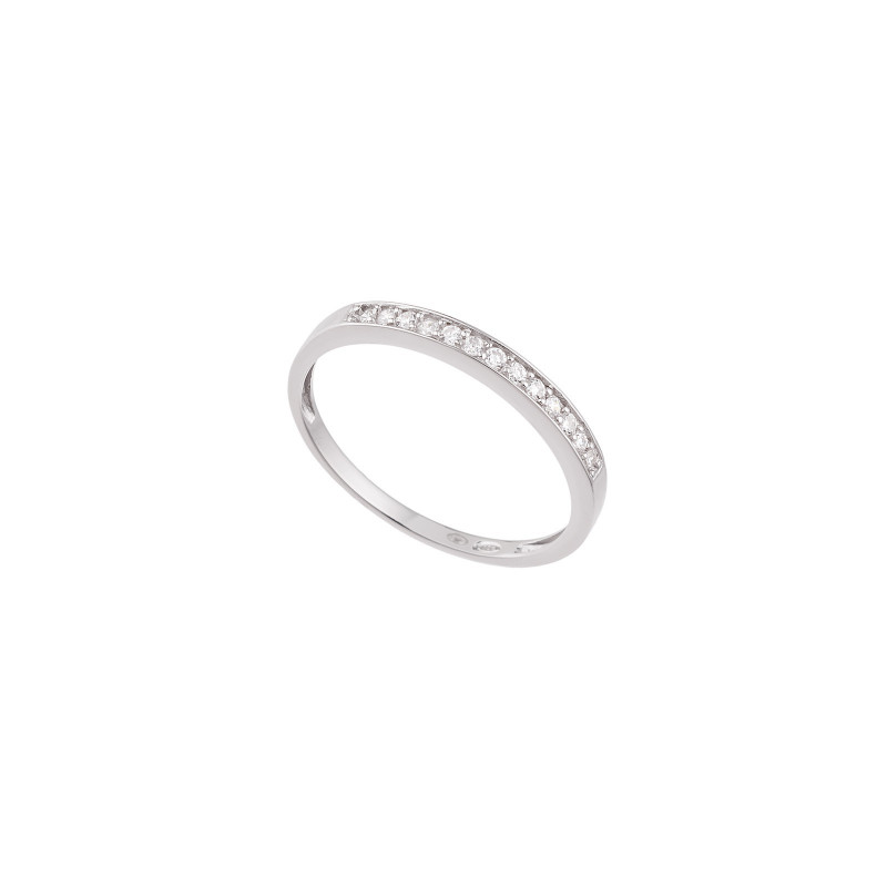 Bague Argent Pavage Oxydes de Zyrconium