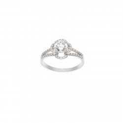 Bague Solitaire Argent - Pyra